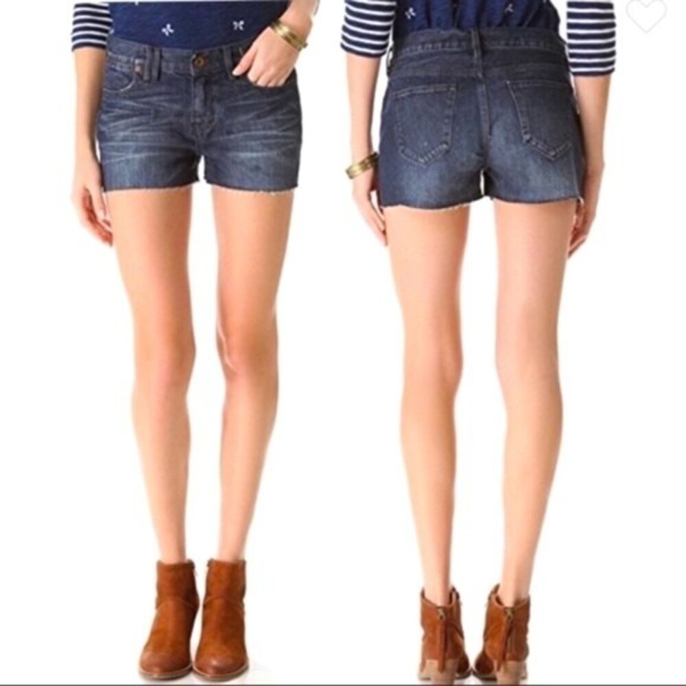 Madewell Cut off Denim Shorts Wave Wash 25